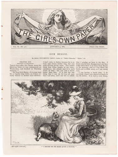 Original antique engraving from The Girl's Own Paper 1888-1890